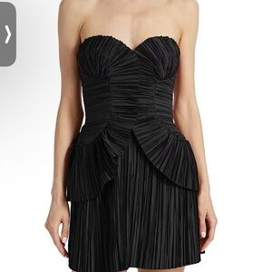 Cult Gaia Charlique Pleated Minidress